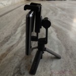 Side profile of Sony Smartphone Tripod SPA-MK20M with Xperia Z1