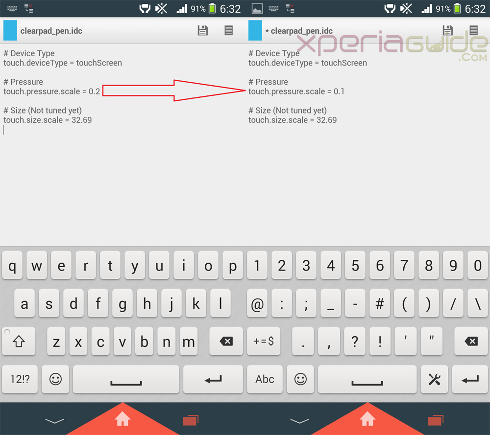 Pen Mode in Xperia Z1