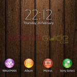 Xperia C Woody Theme