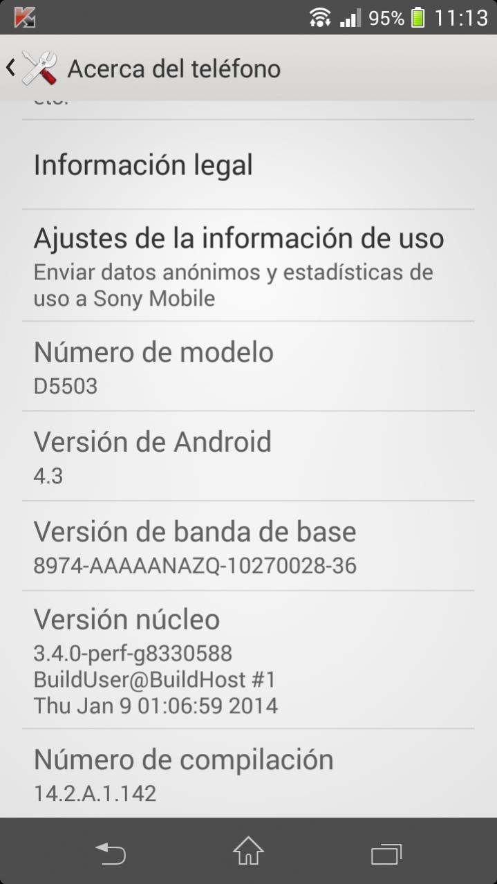 Xperia Z1 Compact 14.2.A.1.142 firmware update