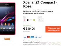 Xperia Z1 Compact shipping in Netherlands