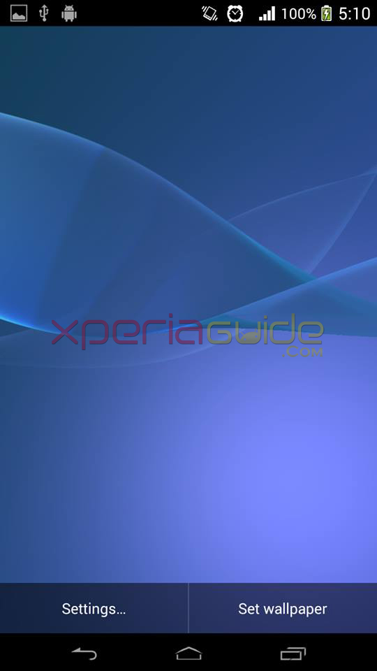 Xperia Z Live Wallpaper Download