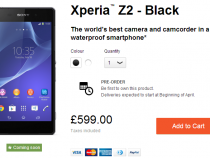 Xperia Z2 Price in UK £599