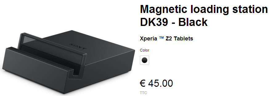 Xperia Z2 Tablet Dock DK39