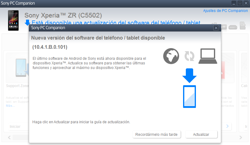 Xperia ZR 10.4.1.B.0.101 firmware update
