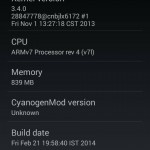 Xperia L CyanogenMod 11 About Phone