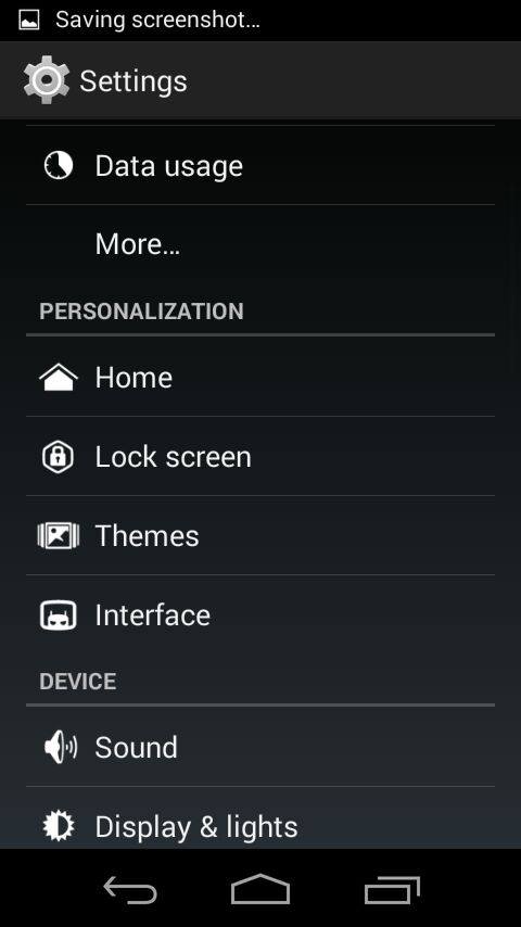 Xperia L CyanogenMod 11 Settings option