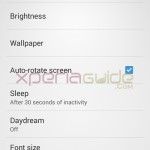 Xperia TX Display Settings 9.2.A.0.295 firmware