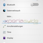 Xperia T Settings menu 9.2.A.0.295 firmware