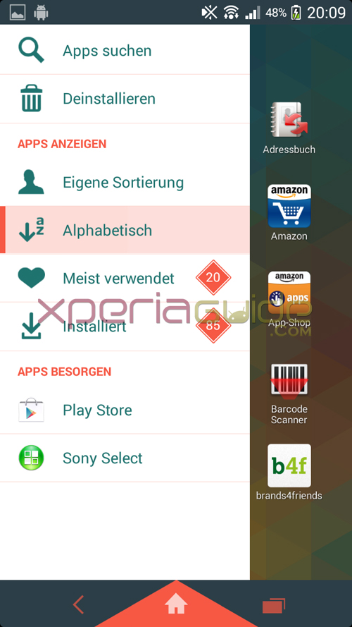 Xperia T Sony Home Launcher 9.2.A.0.295 firmware