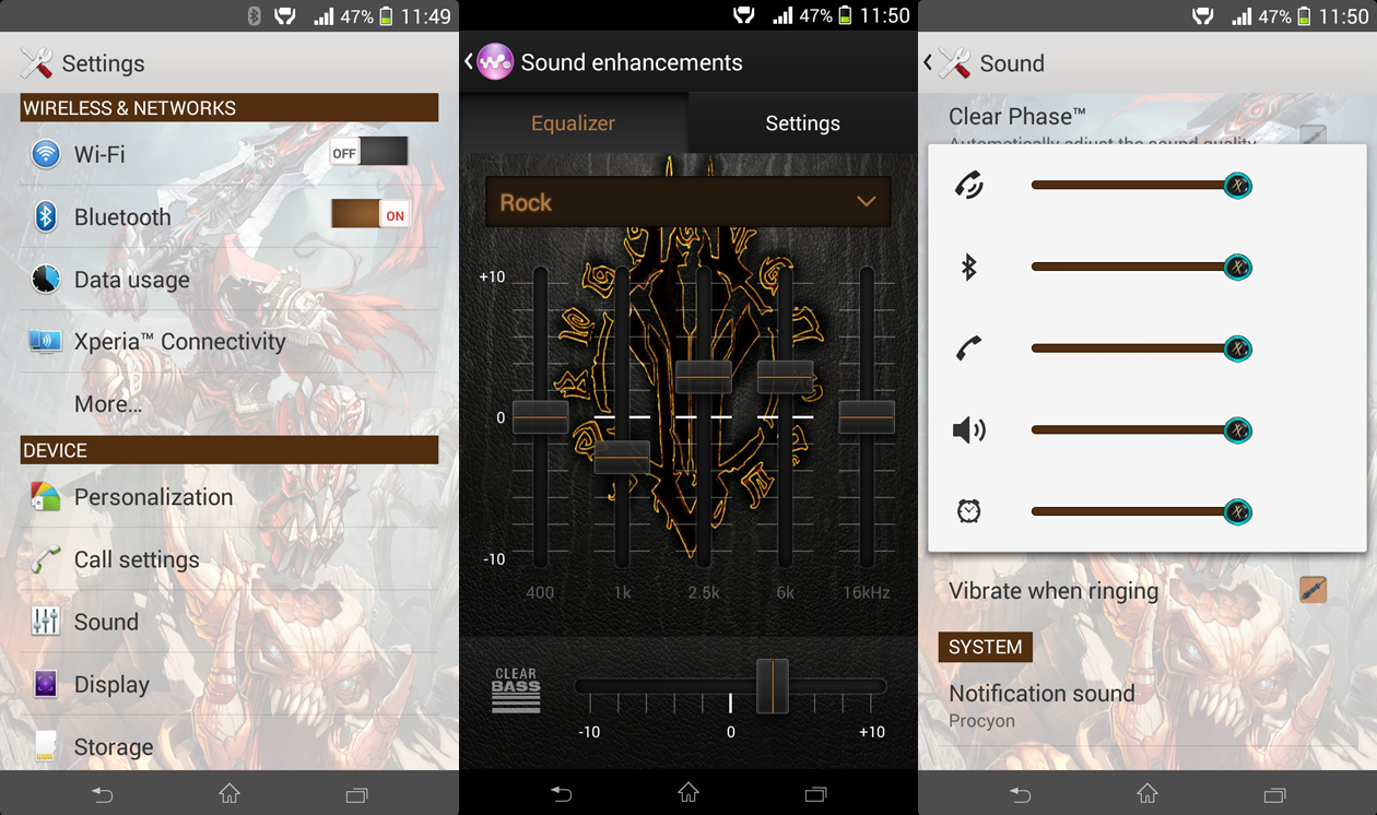 Xperia Darksiders theme