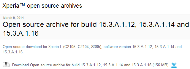 Xperia L 15.3.A.1.16 firmware