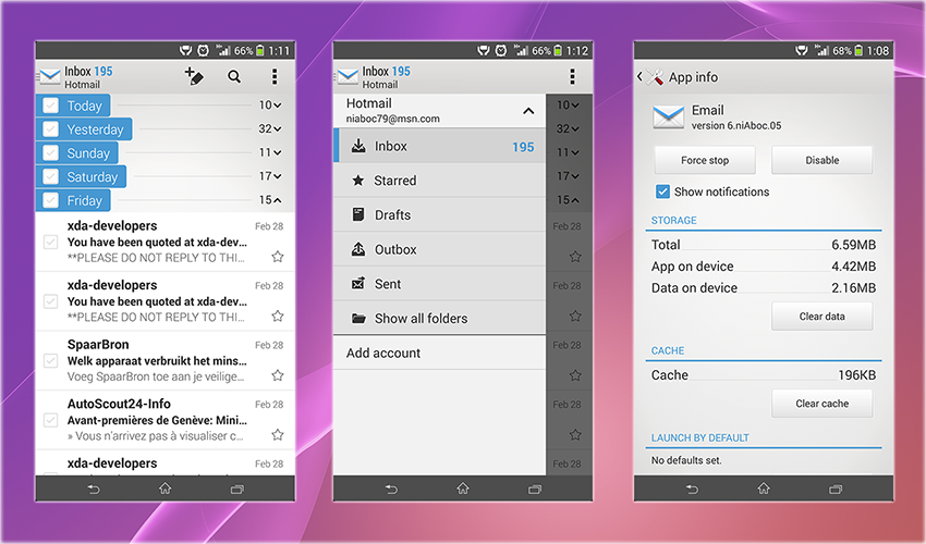 Xperia Z2 Email App apk