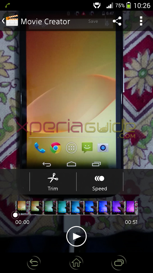 Xperia Z2 Movie Creator 1.1.A.0.1 version