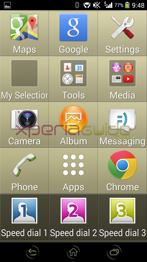 Xperia Z2 Simple Home 1.0 version