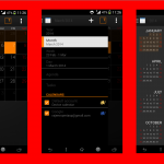 Install Xperia Z2 black themed Calendar KitKat app