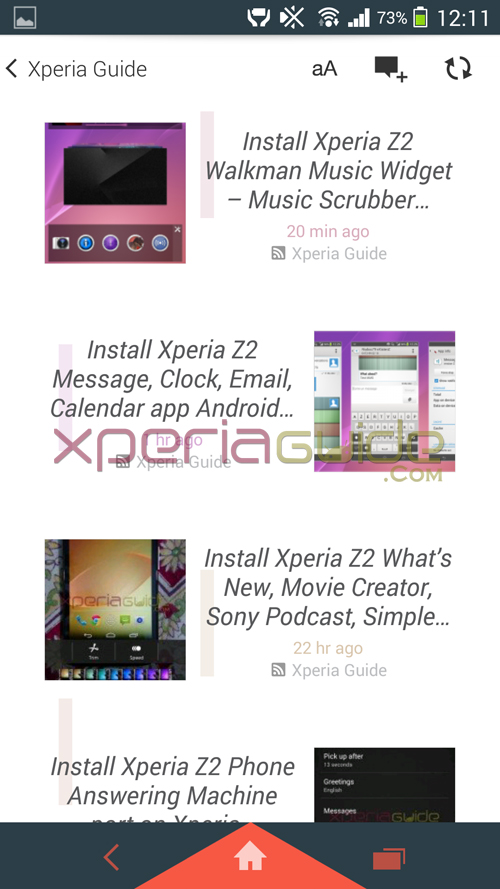 XperiaGuide Socialife News app