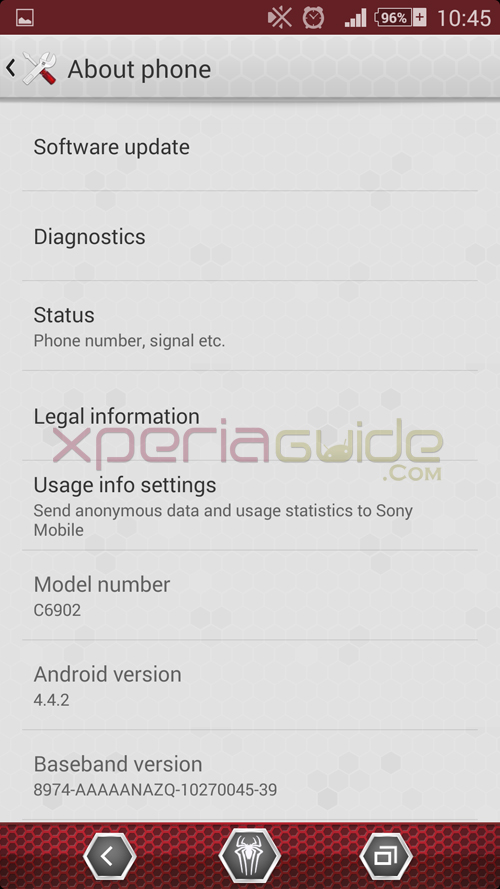 The Amazing Spider-Man 2 Xperia Theme available to download