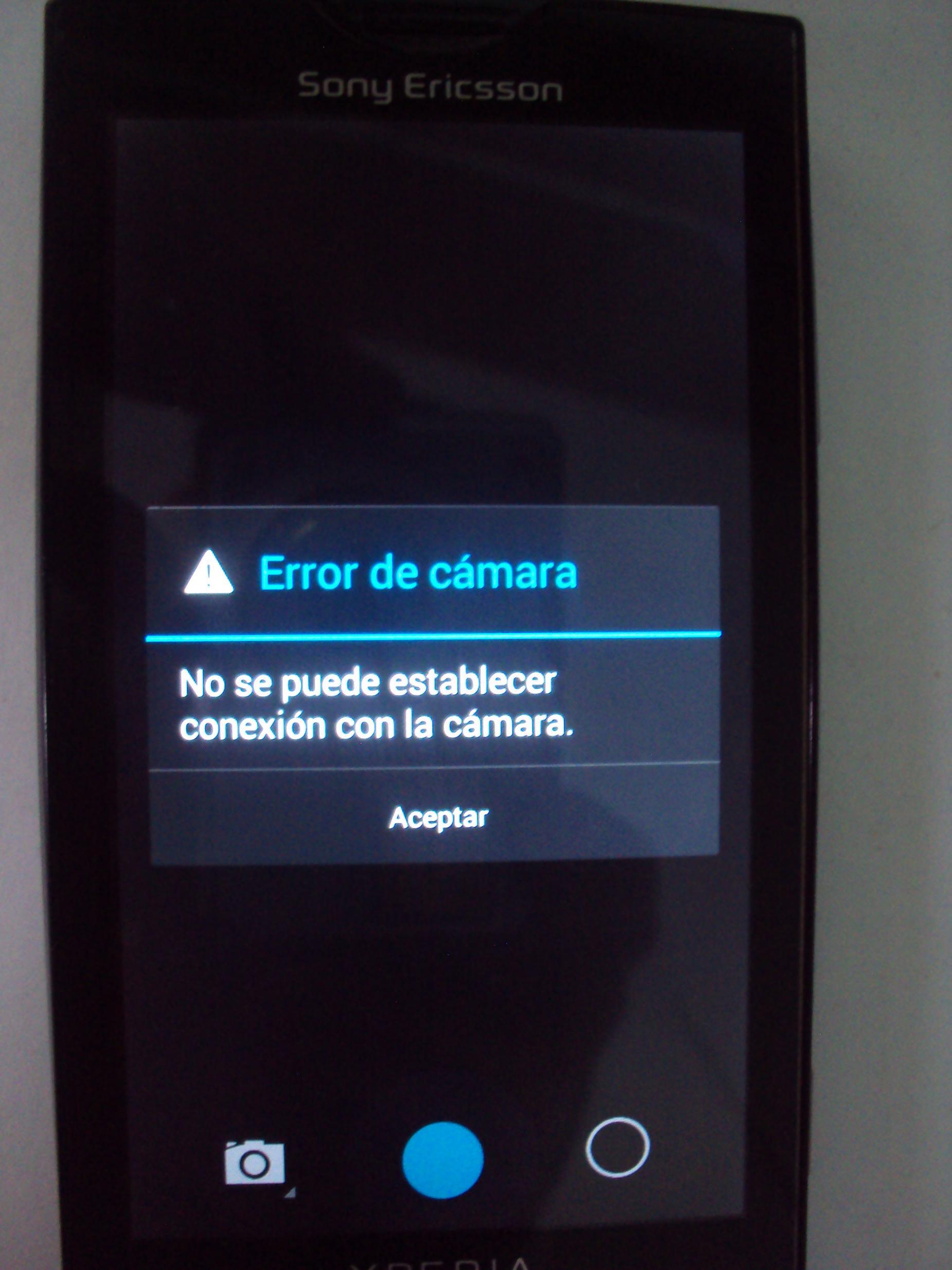 Xperia X10 KitKat 4.4.2 Camera not working