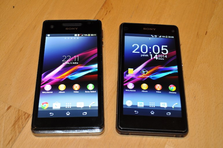 Xperia Z1 Compact Vs Xperia V