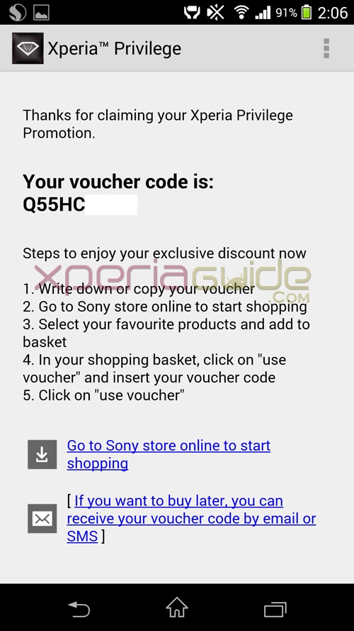 Discount Voucher on Walkman