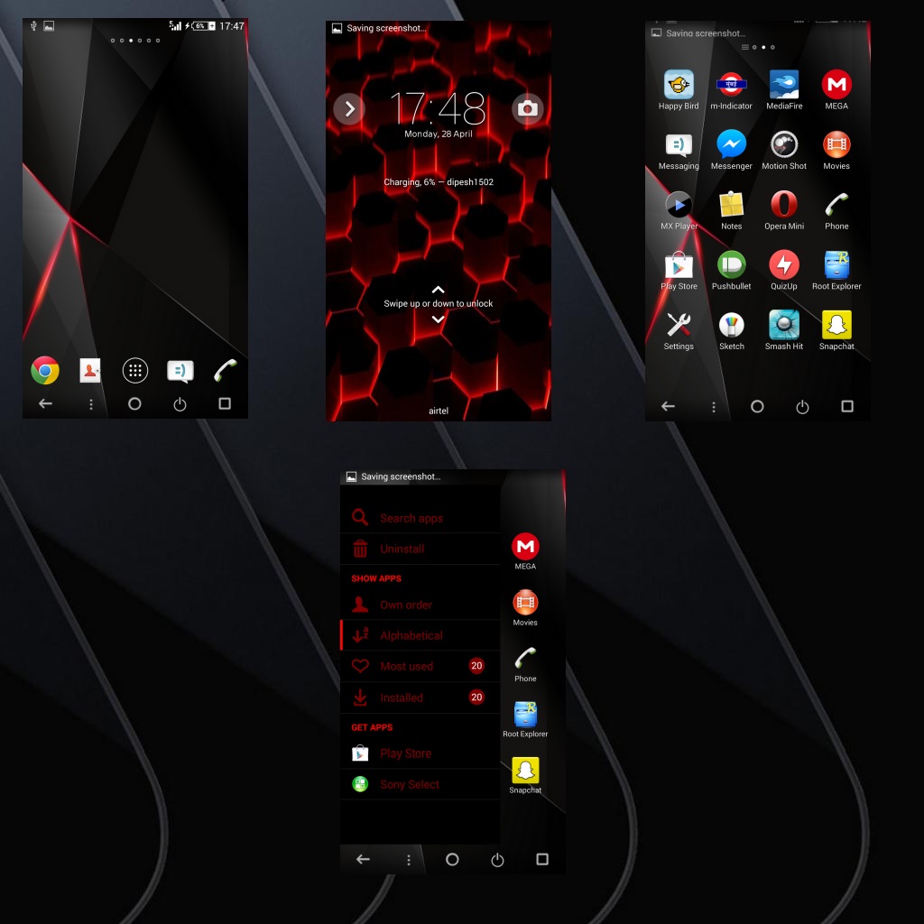 Xperia Blacked Theme