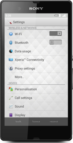 Xperia GentleMan custom theme