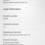 Xperia SP 12.1.A.1.201 firmware update rolling – Android 4.3