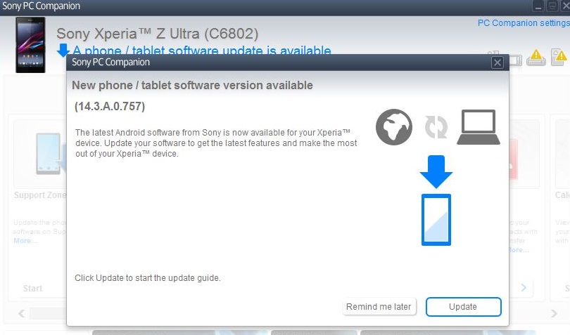 Xperia Z Ultra 14.3.A.0.757 firmware update