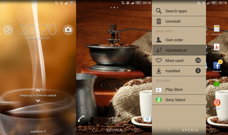  Xperia theme Coffee