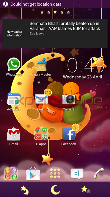 Xperia Theme Bestfriends HomeScreen