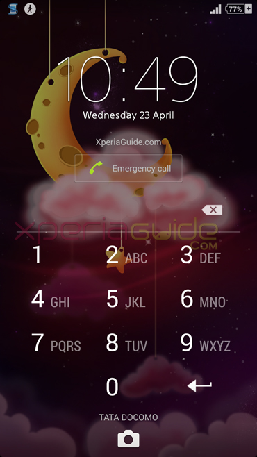 Xperia Theme Bestfriends LockScreen