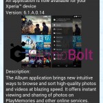 Sony Album 6.1.A.0.14 app update rolling