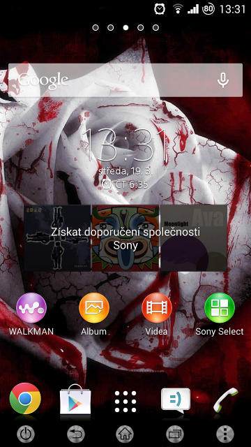 DopiBloodyrose Xperia theme