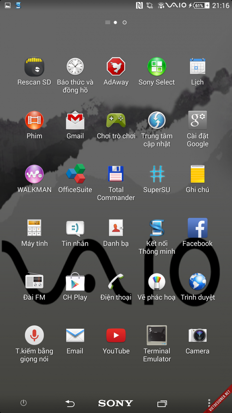 Xperia Vaio Theme