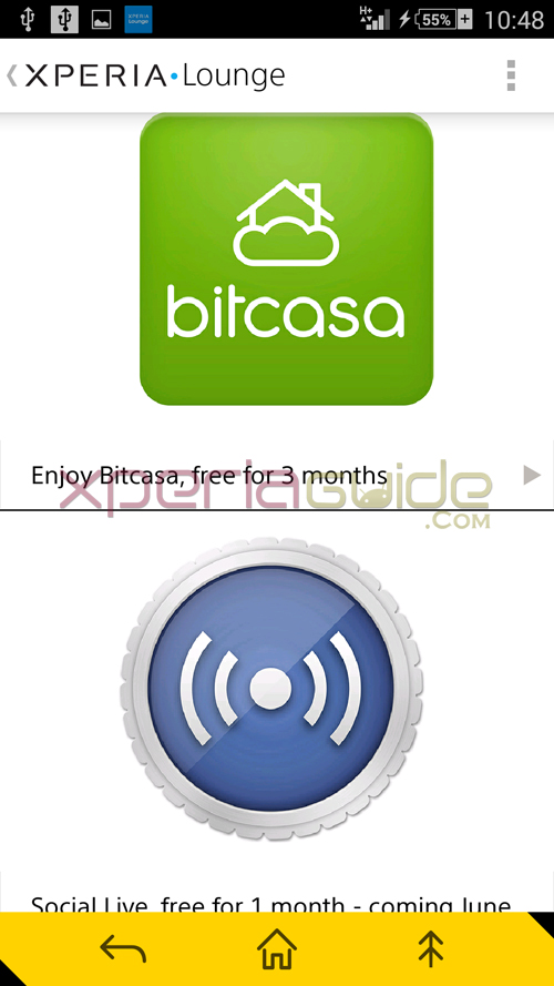 Download Bitcasa Premium on Xperia Z1