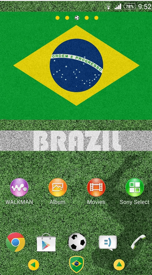 Brazil Theme for Xperia