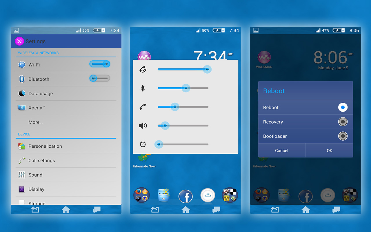 Install Xperia Facebook Theme