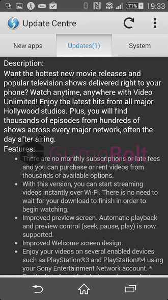 Video Unlimited 12.0.A.1.1 app changelog