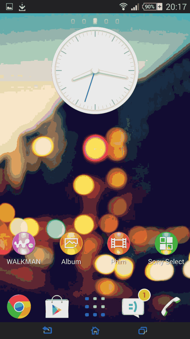 Xperia City Lights theme