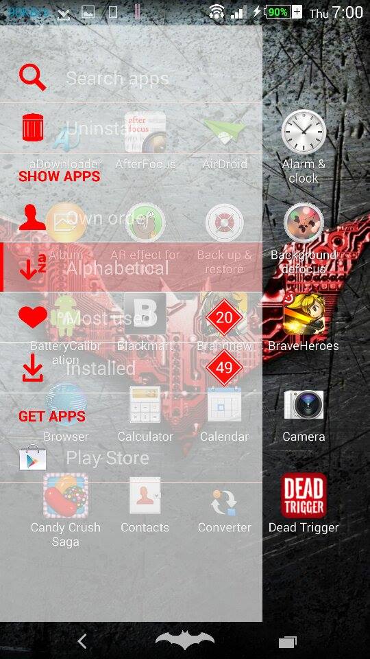 Xperia DarkKnight v2 theme apk