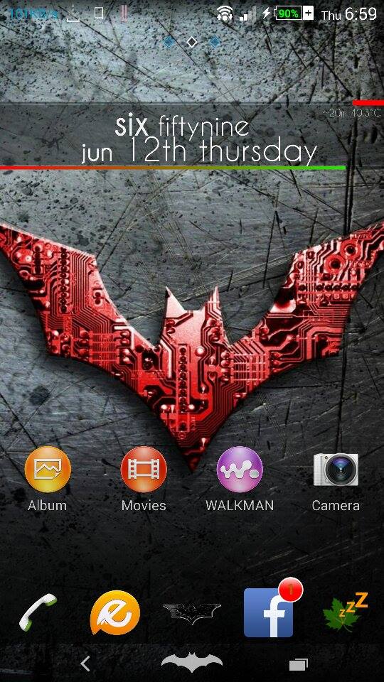 Xperia DarkKnight v2 theme