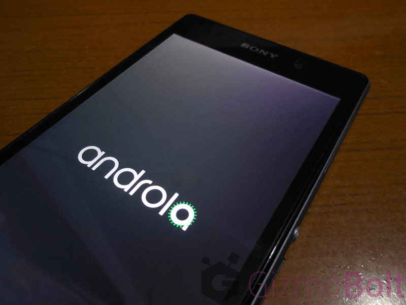 Xperia Z1 Android L Boot animation