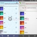 New Xperia theme picker, call app spotted on Xperia Z2 17.1.1.A.0.402 firmware update