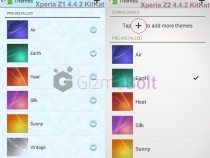 Xperia Z2 New Xperia theme picker