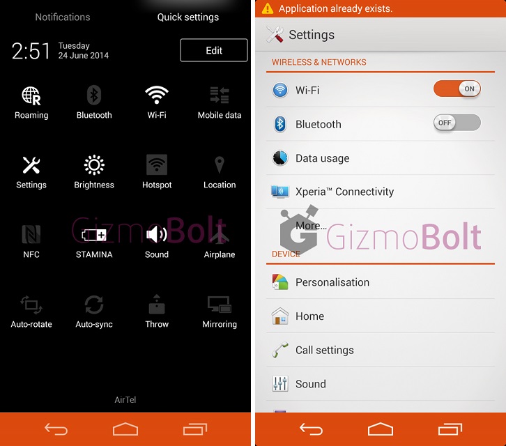 Xperia Zig Zag Theme apk