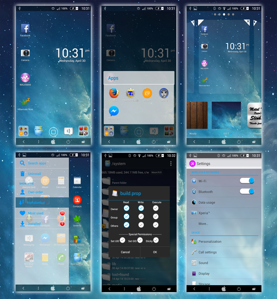 Xperia iOS7 theme