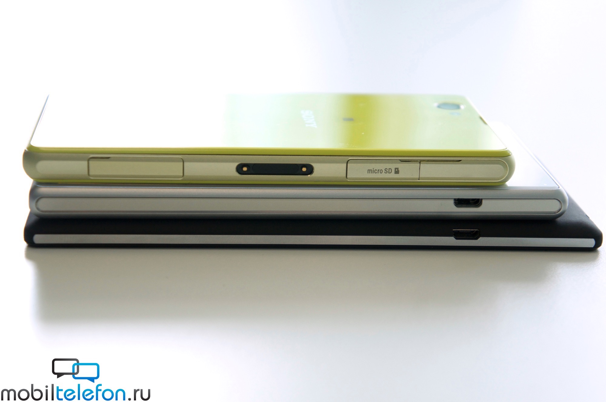 Xperia T3 vs Z2 vs Z1 Compact Size comparison