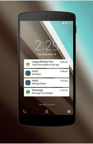 Android L Lockscreen