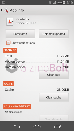 Contacts 16.1.B.3.2 apk